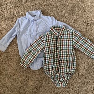 Set of Janie and Jack onsie Shirts